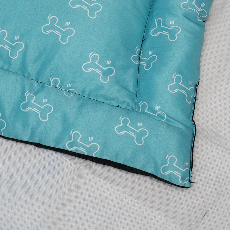 Faux-Linen Pet Bed